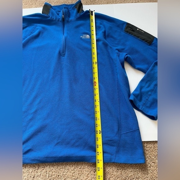 Men’s North Face Fleece 1/4 Zip Blue XXL - Picture 9 of 9